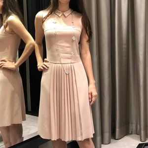 Nude color  Elegant midi Dress Joseph